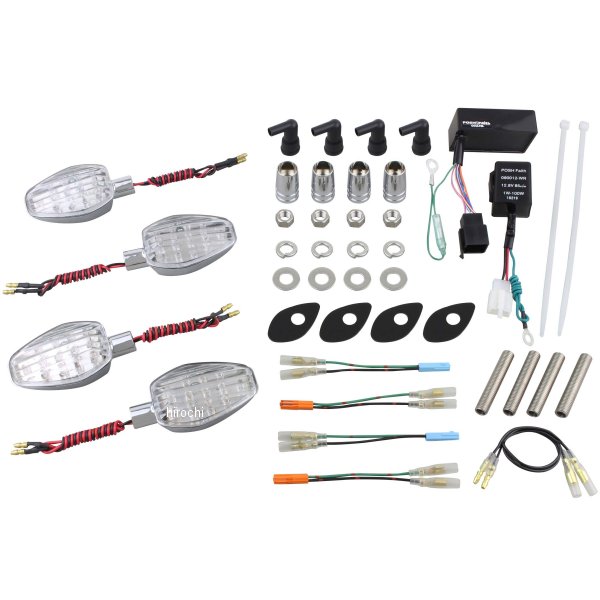 056152 ポッシュ POSH LEDウインカー ライトウエイト 06年-13年 CB1300SB　06年-07年 400SB メッキ/クリア