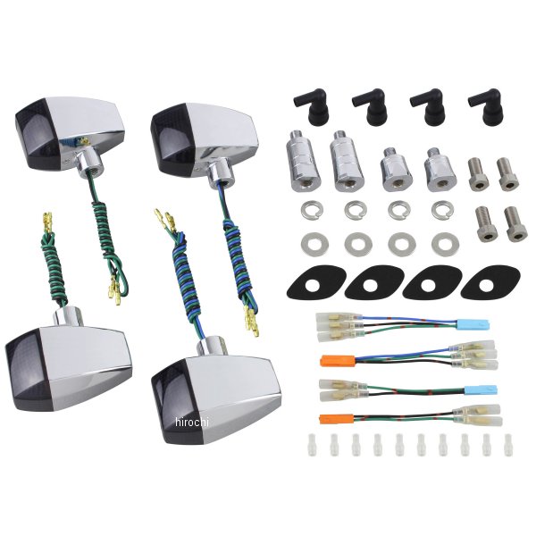 056483 ポッシュ POSH ウインカーキット ZRタイプ スタンダード 05年 CB1300SB、05年/08年-16年 CB400SB メッキ/スモーク