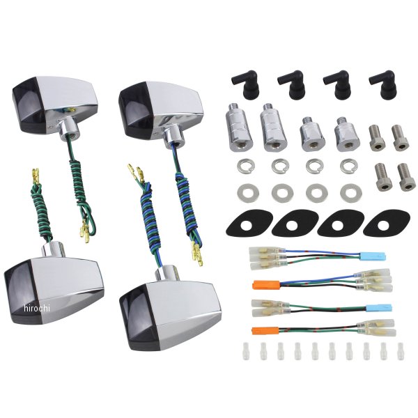 056487 ポッシュ POSH ウインカーキット ZRタイプ クリスタルカット 05年 CB1300SB、05年/08年-16年 CB400SB メッキ/スモーク