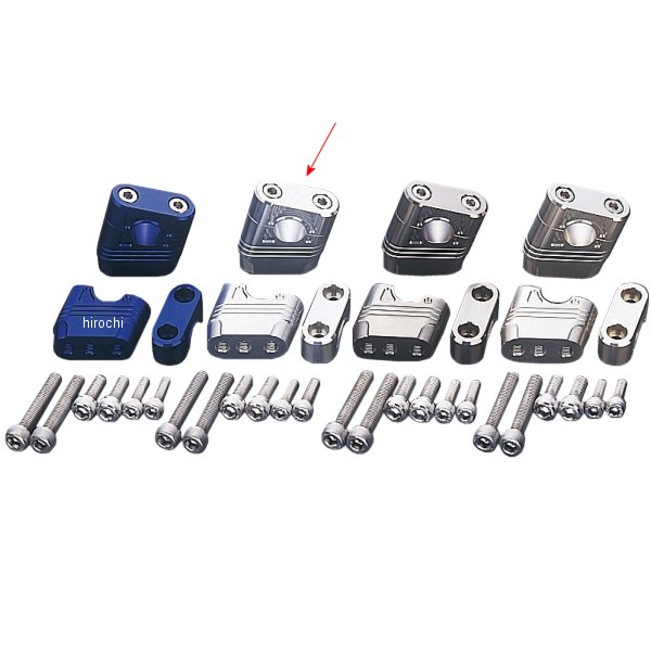 059052-03 ポッシュ POSH マッスルポジションブラケット 13年-15年 グロム、MSX125 シルバー