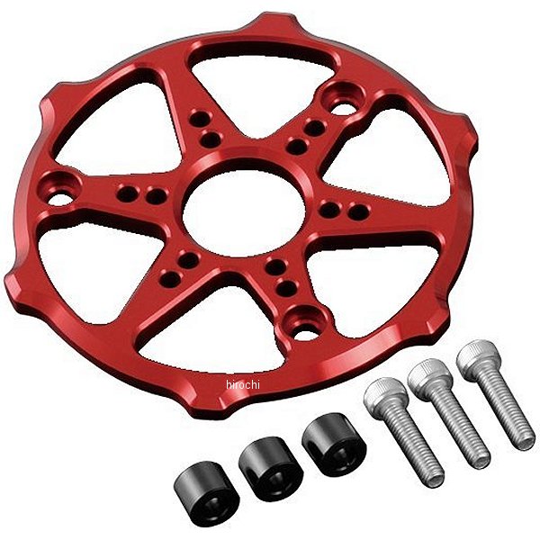 059102-02 ポッシュ POSH アルミマシンドクラッチカバープロテクター 13年-15年 グロム、MSX125 赤