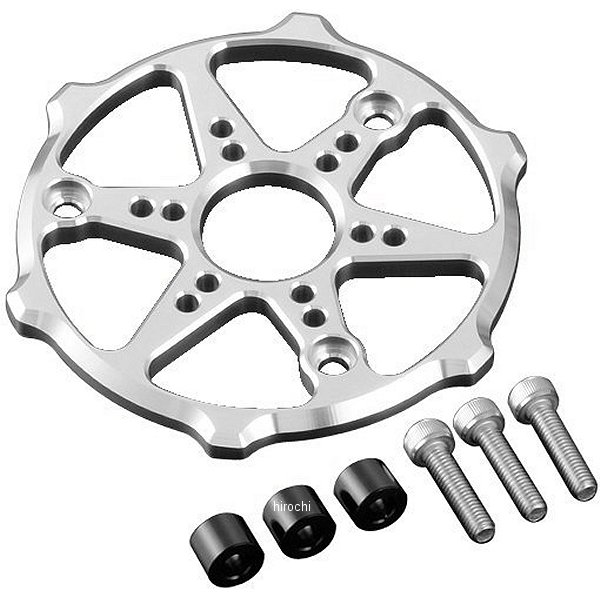 059102-03 ポッシュ POSH アルミマシンドクラッチカバープロテクター 13年-15年 グロム、MSX125 シルバー