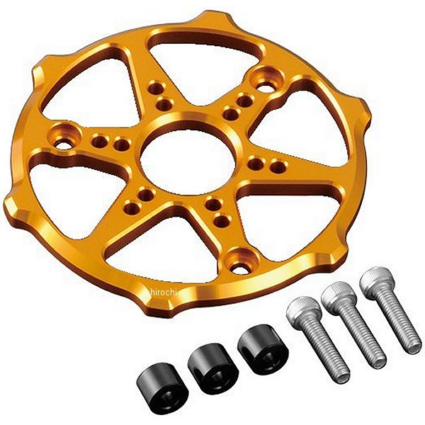 059102-04 ポッシュ POSH アルミマシンドクラッチカバープロテクター 13年-15年 グロム、MSX125 ゴールド