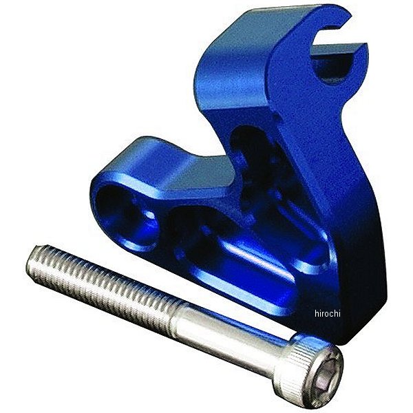 059105-01 ポッシュ POSH アルミマシンドクラッチケーブルホルダー 13年-15年 グロム、MSX125 青