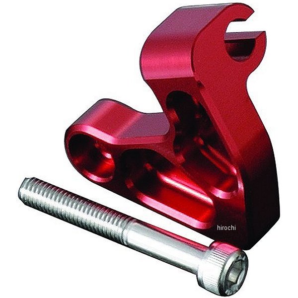 059105-02 ポッシュ POSH アルミマシンドクラッチケーブルホルダー 13年-15年 グロム、MSX125 赤