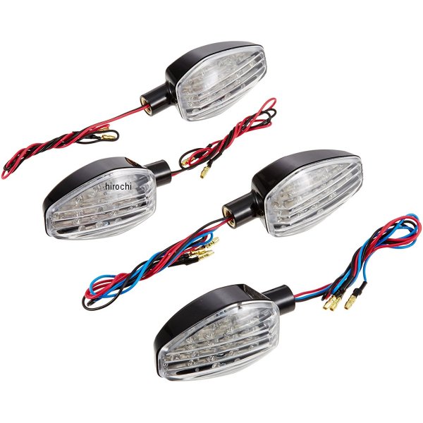 059452-06 ポッシュ POSH ライトウエイトLEDウインカーキット 13年以降 グロム 黒/クリアー