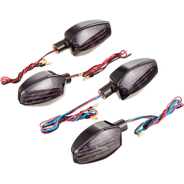 059453-06 ポッシュ POSH ライトウエイトLEDウインカーキット 13年以降 グロム 黒/スモーク