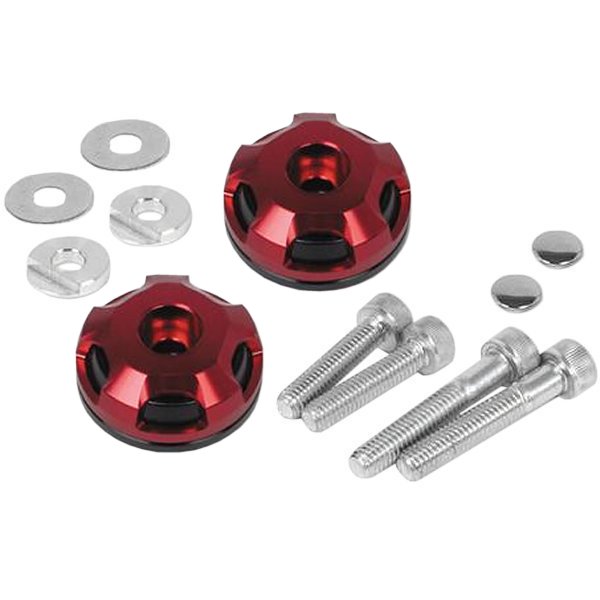 SP武川 2ピースバーエンド ホンダ ノーマルハンドルパイプ用 黒/赤