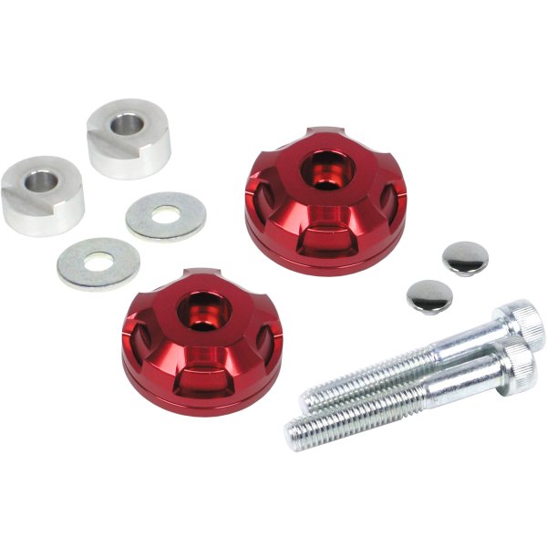 06-01-0417 SP武川 2ピース バーエンド スーパーカブ50/110 赤/赤