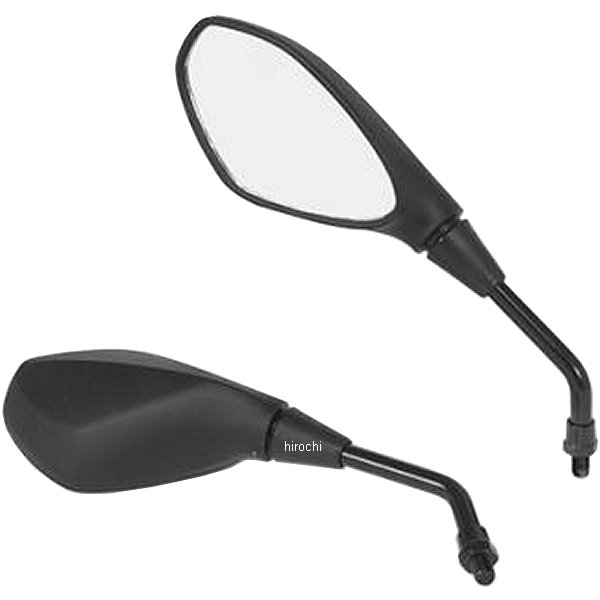 06-01-1131 SP武川 スプラウドミラーセット 汎用 M10正ネジ 黒 左右