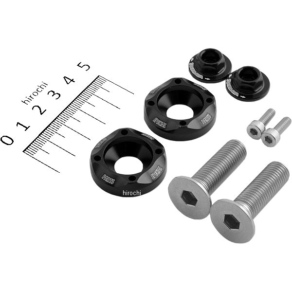 06-02-0062 SP武川 トップボルトセット モンキー/ゴリラ 2個 ブラック