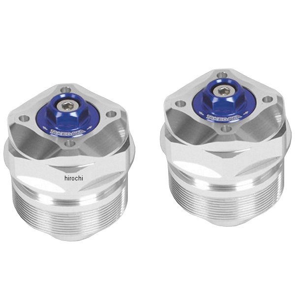 06-02-0067 SP武川 フロントフォークトップボルト 16年以降 グロム、MSX125SF シルバー/青