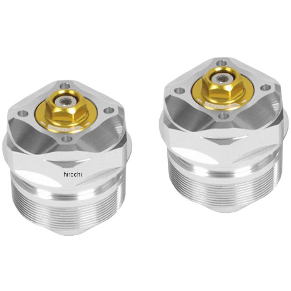 06-02-0069 SP武川 フロントフォークトップボルト 16年以降 グロム、MSX125SF シルバー/ゴールド