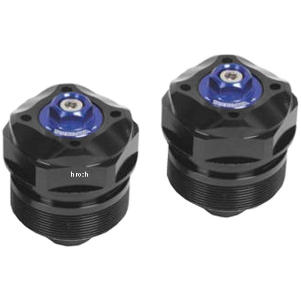 06-02-0072 SP武川 フロントフォークトップボルト 16年以降 グロム、MSX125SF 黒/青