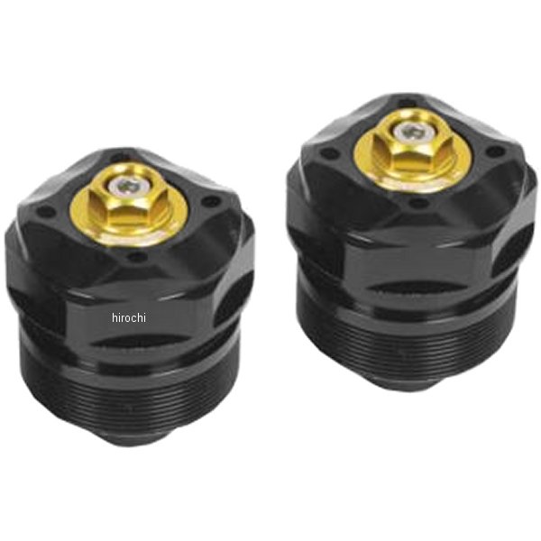 06-02-0074 SP武川 フロントフォークトップボルト 16年以降 グロム、MSX125SF 黒/ゴールド