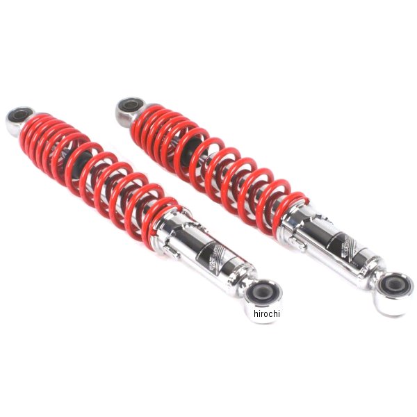 06-04-0169 SP武川 リアショックアブソーバー スーパーカブ/リトルカブ 325mm クロムメッキ/赤 2本入り