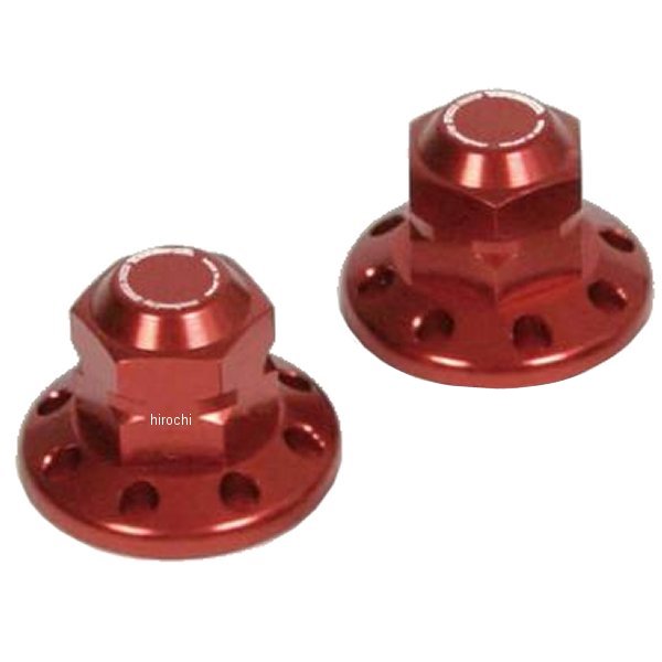 SP武川 リアクッションマウントナット 8ホール モンキー、ダックス125 赤 2個セット