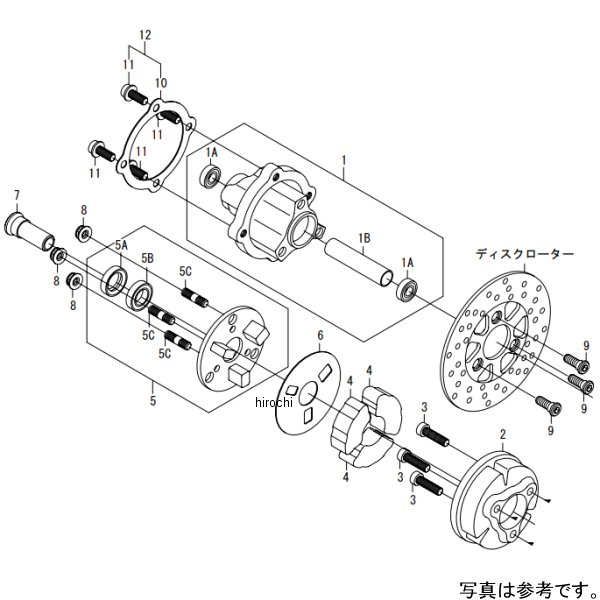 06-08-0155 SP武川 リアディスクダンパーハブキット