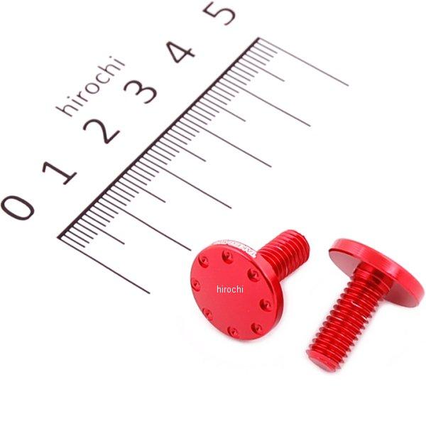 06-11-0019 SP武川 ライセンスプレ-トボルトセット 赤