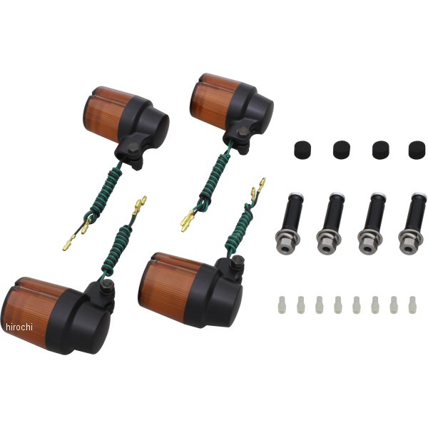 060093-26 ポッシュ POSH ウインカーセット スーパーバイク 07年以降 XJR1300 黒/オレンジ