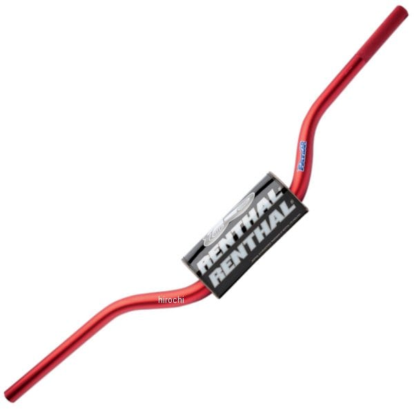 0601-0232 605-01-RD レンサル RENTHAL ハンドルバー 22mm ファット CR ハイ 赤