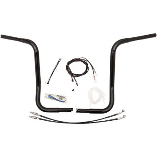 0601-4817 909516-B ファットバガーズ Fat Baggers 1.25インチ ハンドルセット Round  16インチ 14年以降 FLHT 黒