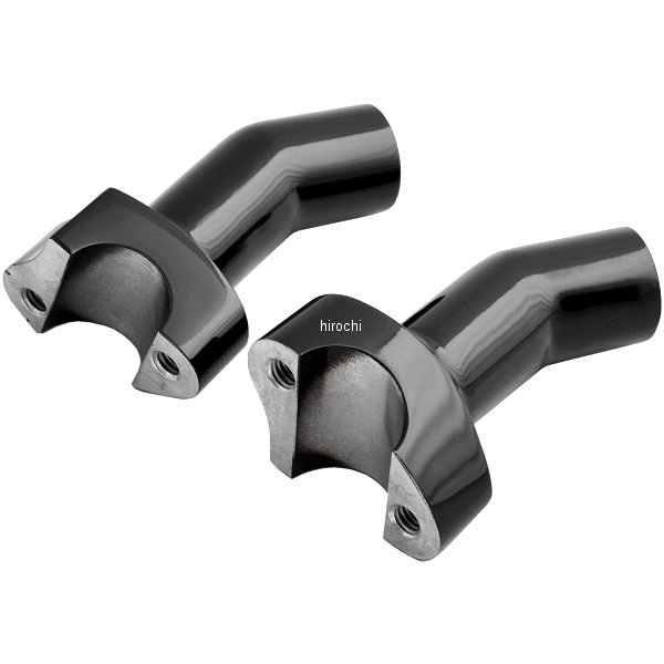 0602-0413 DRAG 1インチハンドルバー 3.5インチ(89mm)高 ライザー プルバック 黒