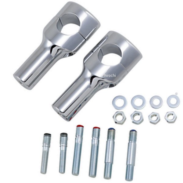 0602-0468 DRAG 1.5インチハンドルバー 4インチ(102mm)高 ライザー クローム