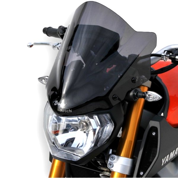 0602XX117 アルマックス ERMAX スポーツ スクリーン 33cm 14年-16年 MT-09 FZ-09 ダークブラック