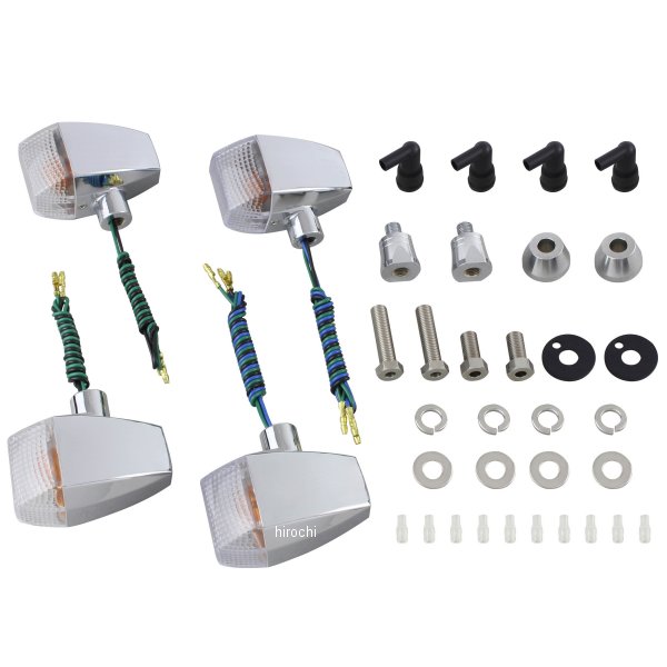 060482 ポッシュ POSH ウインカーキット ZRタイプ スタンダード 00年-06年 XJR1300、95年- XJR400/R メッキ/クリア