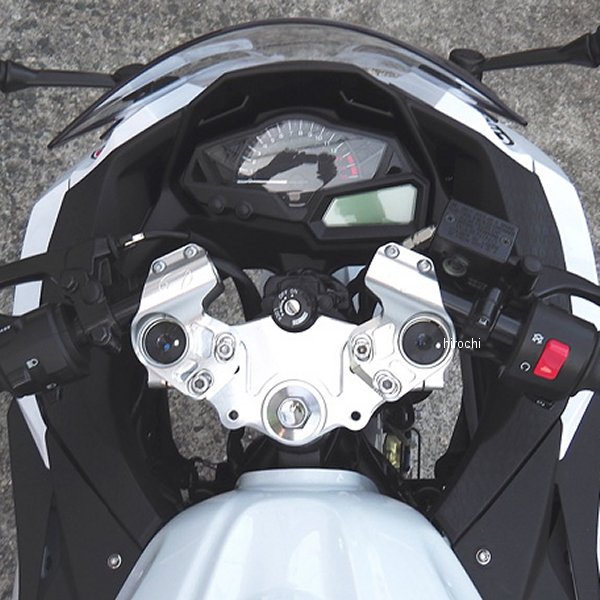 0605-KB9-00 ビート BEET レーシングハンドルキット TYPE2 Ninja250、Ninja250R シルバー