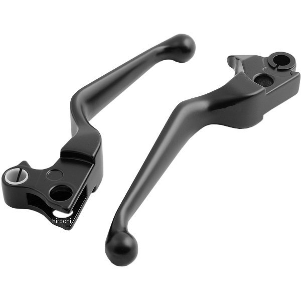 0610-0128 DRAG レバーセット スムース 96年以降 BigTwin 黒(つや消し)