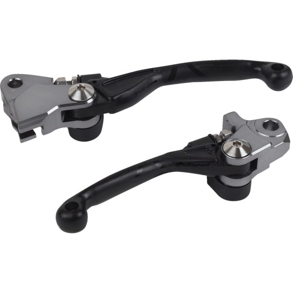 0614-1900 Polisport ピボット アンブレイカブル レバー セット 13年-18年 KX450F 黒