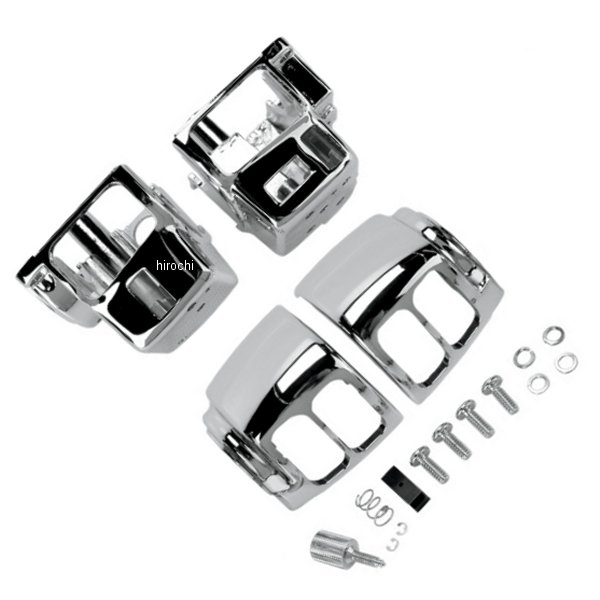 0616-0131 DRAG スイッチ ハウジング クローム 08年-13年 FLH オプションのクルーズ/ラジオ