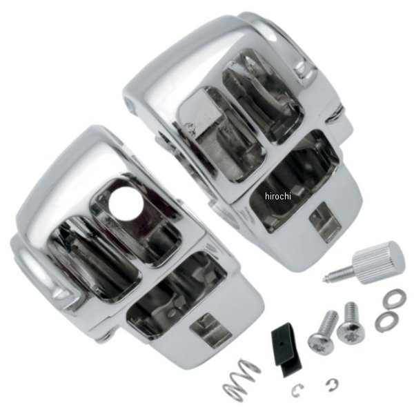 0616-0142 DRAG スイッチ ハウジング クローム 96年-07年 FLH ラジオ付