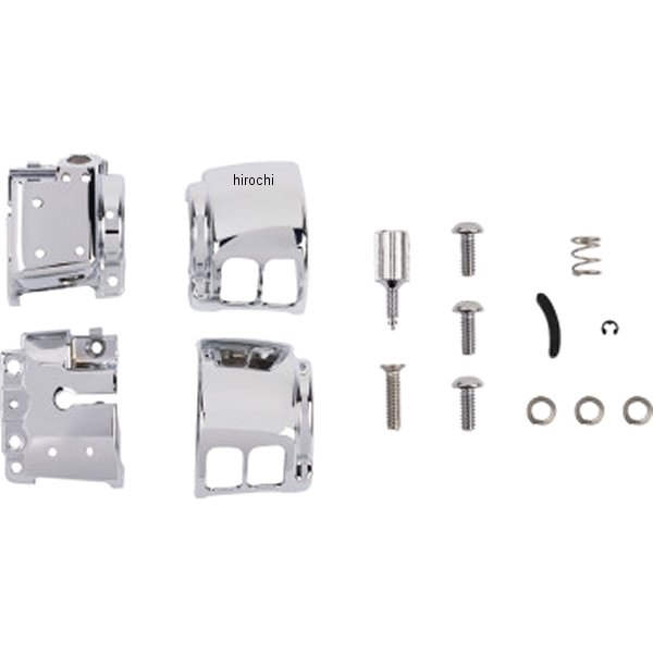 0616-0396 DRAG スイッチハウジングキット 20年-23年 FXST クローム