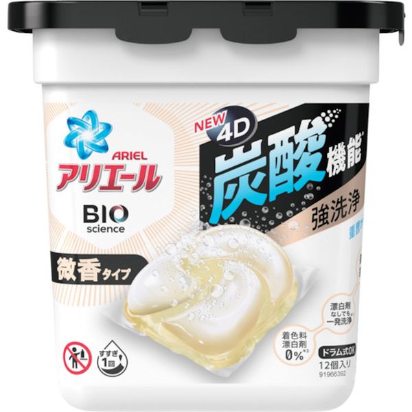 062307 338-4806 P＆Gジャパン(同) P＆G アリエール ジェルボール4D 微香 本体 12個
