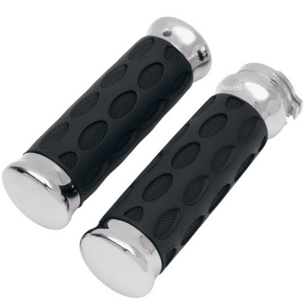 0630-0372 DRAG グリップ ダイキャスト ラバー 82年以降 クローム