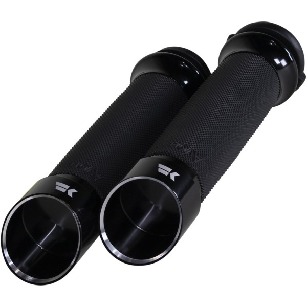 0630-2835 クロームワークス KHROME WERKS カスタムエッジグリップ 1" 黒