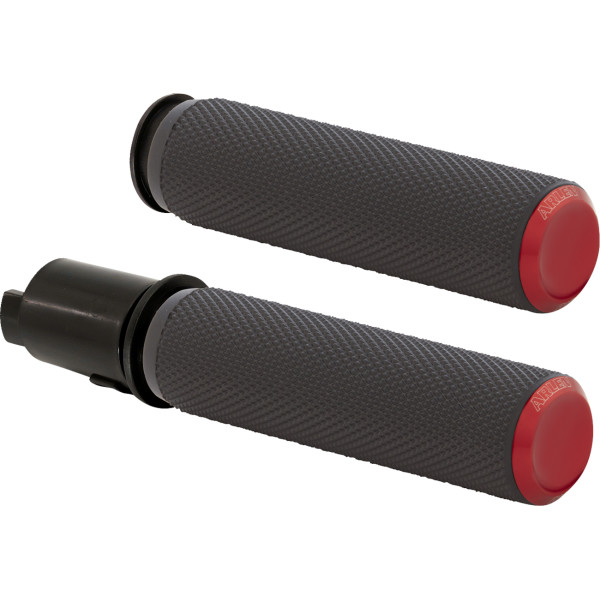 0630-3257 アレンネス Arlen Ness グリップ KNURLED TBW RED