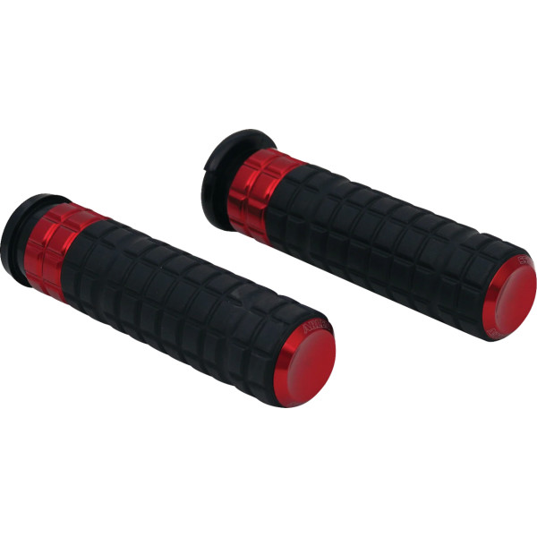 0630-3266 アレンネス Arlen Ness グリップ SPEEDLINER TBW RED