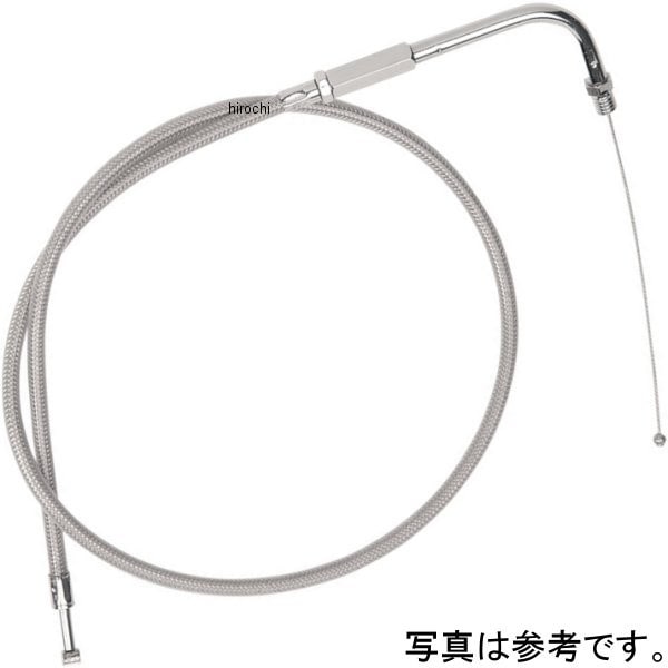 0650-0297 DRAG スロットルケーブル 36.75インチ ステンレス ハンドルカスタム用