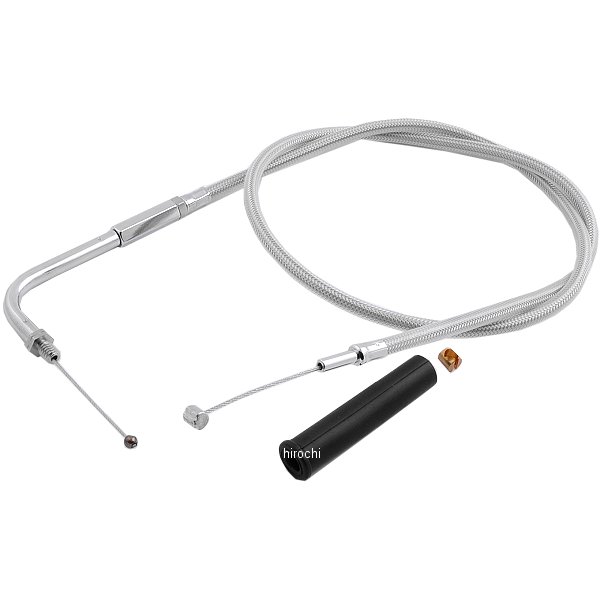 0650-0309 DRAG スロットル ケーブル 33インチ ステンレス 71年-80年 FL、FX、XL