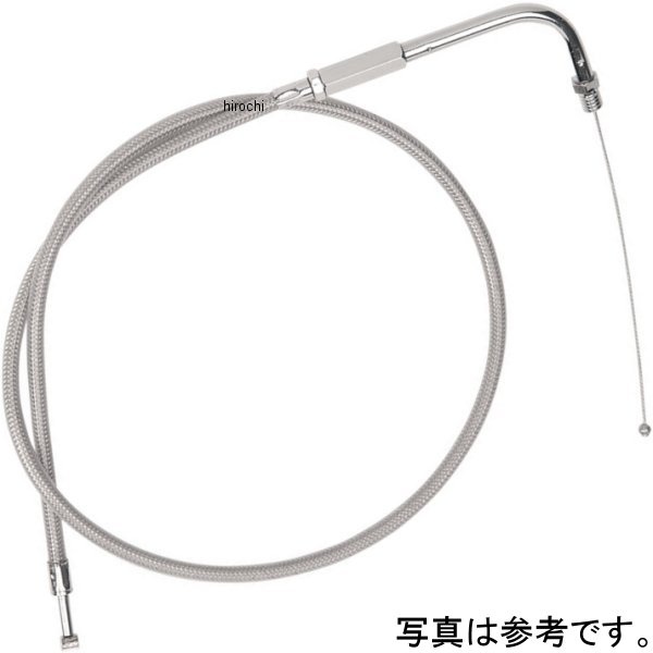 0650-0312 DRAG スロットル ケーブル 38インチ ステンレス 90年-95年 FLHTC