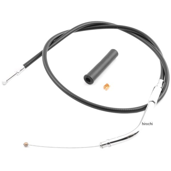 0650-0327 DRAG スロットルケーブル 29.5インチ 黒 29.5インチ ステンレス 02年-10年 VRSCA、09年以降 VRSCF