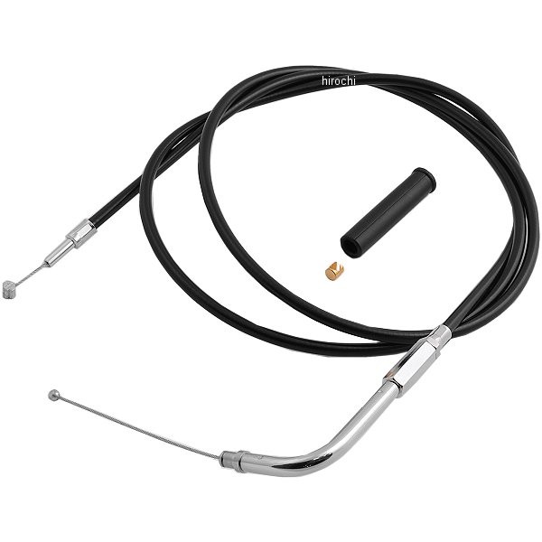 0650-1080 DRAG スロットルケーブル 58インチ 黒 ハンドルカスタム用