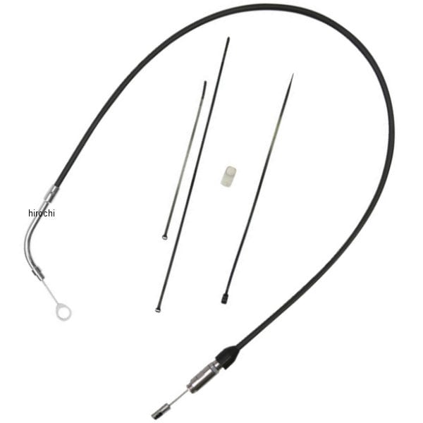 0652-2872 DRAG SPECIALTIES アッパークラッチケーブル 49" 黒/クローム