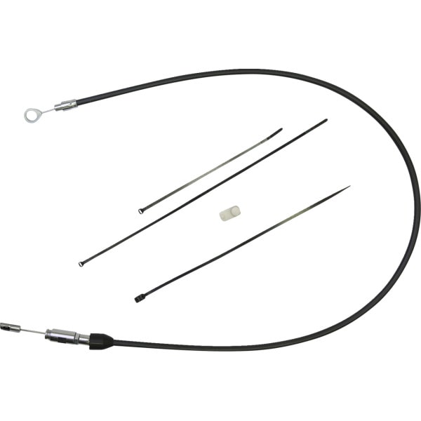 0652-3061 DRAG Specialties ドラックスペシャリティーズ クラッチ ケーブル アッパー ブラック/クローム