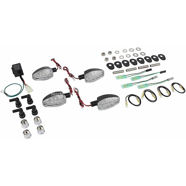 065252-06 POSH ポッシュ ライトウェイトLEDウインカーキット 14年以降 MT-09 トレーサー ブラックボディー/クリアーレンズ