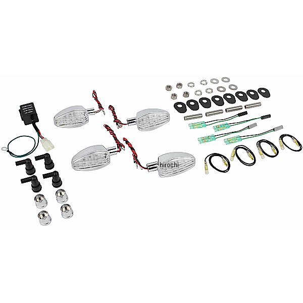 065252 POSH ポッシュ ライトウェイトLEDウインカーキット 14年以降 MT-09 トレーサー メッキボディー/クリアーレンズ